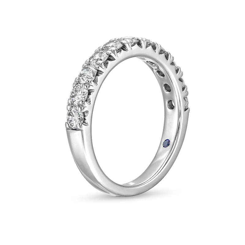 Main Image 3 of Previously Owned - Vera Wang Love Collection 1 CT. T.W. Diamond Eleven Stone Anniversary Band in 14K White Gold (I/SI2)