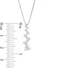 Thumbnail Image 2 of Previously Owned - Marilyn Monroe™ Collection 3/4 CT. T.W. Diamond Graduated Linear Drop Pendant in 10K White Gold