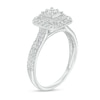 Thumbnail Image 3 of Previously Owned - 1/2 CT. T.W. Princess-Cut Diamond Double Frame Double Row Engagement Ring in 10K White Gold (I/I3)