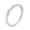Thumbnail Image 3 of Previously Owned - 1/15 CT. T.W. Diamond Vintage-Style Scallop Edge Stackable Anniversary Band in 10K White Gold