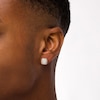 Thumbnail Image 2 of Previously Owned - Men's 1/2 CT. T.W. Cushion-Shaped Multi-Diamond Frame Stud Earrings in 10K Gold