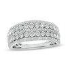 Thumbnail Image 1 of Previously Owned - 1/4 CT. T.W. Diamond Multi-Row Anniversary Band in 10K White Gold