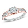 Thumbnail Image 1 of Previously Owned - 1/5 CT. T.W. Multi-Diamond Promise Ring in 10K Two-Tone Gold