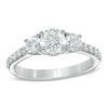 Thumbnail Image 1 of Previously Owned - Celebration Lux® 1-1/2 CT. T.W. Diamond Three Stone Ring in 18K White Gold (I/SI2)