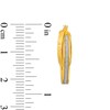Thumbnail Image 3 of Previously Owned - Italian Gold Glitter Enamel Double Hoop Earrings in Hollow 14K Gold