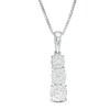 Thumbnail Image 1 of Previously Owned - 1/4 CT. T.W. Diamond Graduated Three Stone Pendant in 10K White Gold