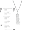Thumbnail Image 2 of Previously Owned - 1/4 CT. T.W. Diamond Graduated Three Stone Pendant in 10K White Gold