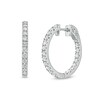 Thumbnail Image 1 of Previously Owned - 1-1/2 CT. T.W. Diamond Inside-Out Hoop Earrings in 10K White Gold