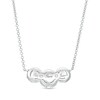 Thumbnail Image 2 of Previously Owned - 1/3 CT. T.W. Diamond Past Present Future® Frame Necklace in 10K White Gold