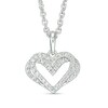 Thumbnail Image 1 of Previously Owned - The Kindred Heart from Vera Wang Love Collection 1/10 CT. T.W. Diamond Pendant in Sterling Silver
