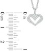 Thumbnail Image 3 of Previously Owned - The Kindred Heart from Vera Wang Love Collection 1/10 CT. T.W. Diamond Pendant in Sterling Silver