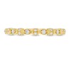 Thumbnail Image 4 of Previously Owned - 1/8 CT. T.W. Diamond Alternating Shapes Vintage-Style Stackable Band in 10K Gold