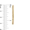 Thumbnail Image 3 of Previously Owned - 30.0mm Diamond-Cut Inside-Out Tube Oval Hoop Earrings in Hollow 10K Gold