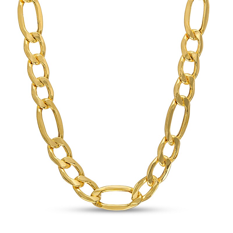 Main Image 1 of Previously Owned - Men's 5.8mm Figaro Chain Necklace in Hollow 14K Gold - 22"
