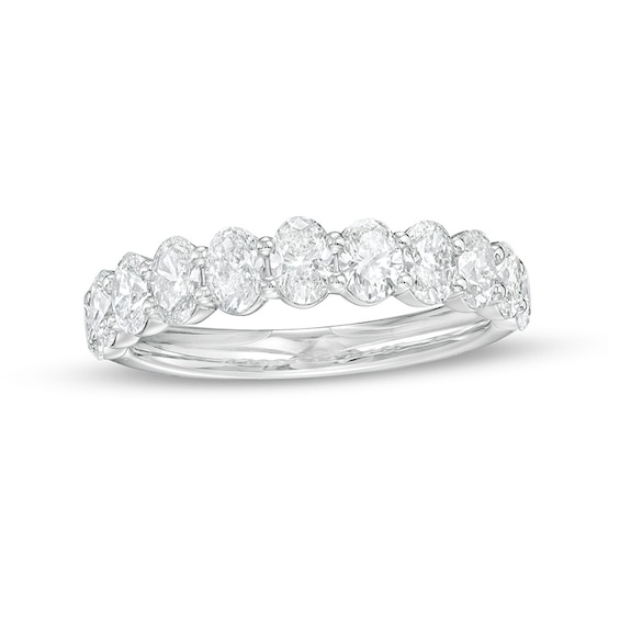 Previously Owned - 1-3/4 CT. T.w. Oval Diamond Anniversary Band in 14K White Gold (I/Si2)