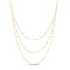 Thumbnail Image 1 of Previously Owned - Triple Strand Cheval Chain Necklace in 10K Gold