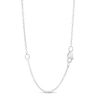 Thumbnail Image 3 of Previously Owned - 1/3 CT. T.W. Diamond Curved Leaf Necklace in 10K White Gold