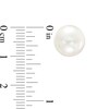 Thumbnail Image 3 of Previously Owned-10.0mm Freshwater Cultured Pearl Stud Earrings in 14K Gold