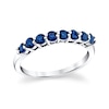 Thumbnail Image 1 of Previously Owned - Blue Sapphire Eight Stone Band in 14K White Gold