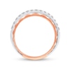 Thumbnail Image 2 of Previously Owned - 1 CT. T.W. Diamond Triple Row Anniversary Band in 14K Two-Tone Gold
