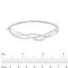 Thumbnail Image 3 of Previously Owned - 1/5 CT. T.W. Diamond Intertwined Bangle in Sterling Silver