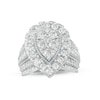 Thumbnail Image 1 of Previously Owned - 3 CT. T.W. Pear-Shaped Multi-Diamond Frame Vintage-Style Engagement Ring in 14K White Gold
