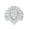 Thumbnail Image 4 of Previously Owned - 3 CT. T.W. Pear-Shaped Multi-Diamond Frame Vintage-Style Engagement Ring in 14K White Gold