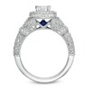 Thumbnail Image 3 of Previously Owned - Vera Wang Love Collection 1-1/5 CT. T.W. Diamond Frame Vintage-Style Engagement Ring in 14K White Gold