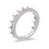 Thumbnail Image 2 of Previously Owned - Enchanted Disney Princess 1/6 CT. T.W. Diamond Tiara Wedding Band in 14K White Gold