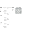 Thumbnail Image 2 of Previously Owned - 1/2 CT. T.W. Composite Diamond Cushion Frame Stud Earrings in 10K White Gold