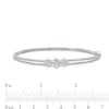 Thumbnail Image 2 of Previously Owned - 1 CT. T.W. Multi-Diamond Three Stone Bangle in 10K White Gold
