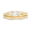 Thumbnail Image 4 of Previously Owned - 1-3/8 CT. T.W. Diamond Bypass Three Stone Bridal Set in 14K Gold