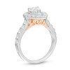 Thumbnail Image 3 of Previously Owned - 1-1/2 CT. T.W. Pear-Shaped Diamond Frame Vintage-Style Engagement Ring in 14K Two-Tone Gold