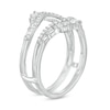 Thumbnail Image 2 of Previously Owned - 1/2 CT. T.W. Baguette and Round Diamond Tiara Style Solitaire Enhancer in 10K White Gold