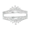 Thumbnail Image 3 of Previously Owned - 1/2 CT. T.W. Baguette and Round Diamond Tiara Style Solitaire Enhancer in 10K White Gold