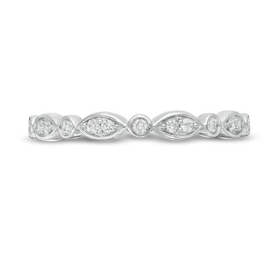 Previously Owned - 1/10 CT. T.w. Diamond Band in 10K White Gold