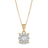 Thumbnail Image 1 of Previously Owned - 1/4 CT. T.W. Diamond Frame Pendant in 10K Gold