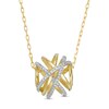Thumbnail Image 1 of Previously Owned - Wonder Woman™ Collection 1/15 CT. T.W. Diamond Themyscira Island Pendant in 10K Gold
