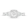 Thumbnail Image 4 of Previously Owned - Vera Wang Love Collection 3/4 CT. T.W. Cushion-Cut Diamond Twist Engagement Ring in 14K White Gold