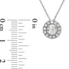 Thumbnail Image 2 of Previously Owned - 3/4 CT. T.W. Diamond Frame Pendant in 10K White Gold