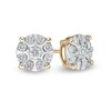 Thumbnail Image 1 of Previously Owned - 1/2 CT. T.W. Multi-Diamond Stud Earrings in 10K Two-Tone Gold
