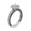 Thumbnail Image 2 of Previously Owned - Vera Wang Love Collection Sapphire and 1 CT. T.W. Princess-Cut Diamond Ring in 14K White Gold