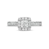 Thumbnail Image 3 of Previously Owned - Vera Wang Love Collection Sapphire and 1 CT. T.W. Princess-Cut Diamond Ring in 14K White Gold