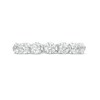 Thumbnail Image 4 of Previously Owned - 1 CT. T.W. Diamond Seven Stone Scallop Edge Anniversary Band in 14K White Gold