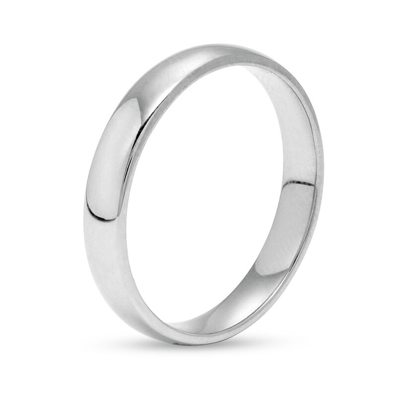 Main Image 2 of Previously Owned - 4.0mm Low Dome Comfort-Fit Wedding Band in 10K White Gold
