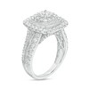 Thumbnail Image 3 of Previously Owned - 1-1/2 CT. T.W. Diamond Double Cushion Frame Vintage-Style Engagement Ring in 10K White Gold (J/I3)