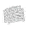 Thumbnail Image 1 of Previously Owned - 2 CT. T.W. Baguette and Round Diamond Spiral Multi-Row Ring in 10K White Gold