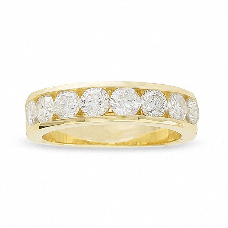 Main Image 1 of Previously Owned - 1-1/2 CT. T.W. Diamond Channel Band in 14K Gold