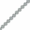 Thumbnail Image 1 of Previously Owned - 5 CT. T.W. Diamond Graduated Flower Bracelet in 14K White Gold