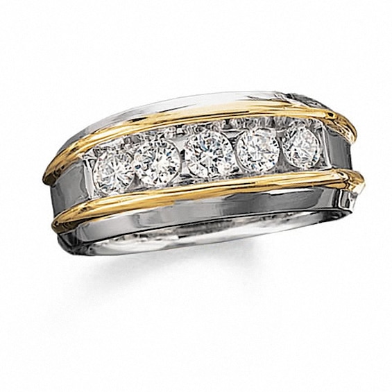 Previously Owned - Men's 1 CT. T.w. Diamond Artisan Ring in 10K Two-Tone Gold